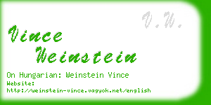 vince weinstein business card